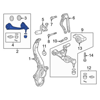 Acura OE - Rear Right Lower Forward Suspension Control Arm