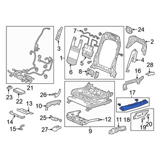Acura OE - Front Left Seat Track Cover