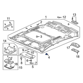 Acura OE - Headliner Cap