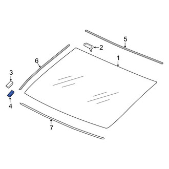 Acura OE - Back Glass Clip