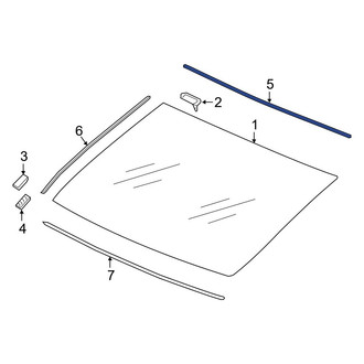 Acura OE - Rear Lower Liftgate Glass Seal