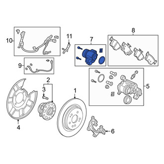 Acura OE - Rear Left Parking Brake Actuator