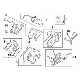 Acura OE - Right Upper Engine Timing Cover Gasket