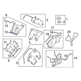Acura OE - Center Engine Timing Cover Gasket