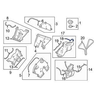 Acura OE - Right Upper Engine Timing Cover Gasket