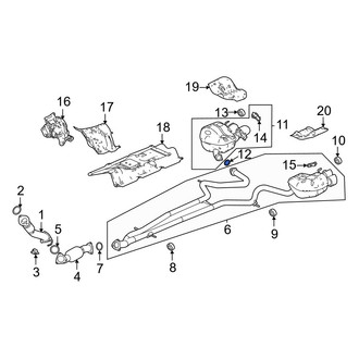 Acura OE - Exhaust Muffler Gasket
