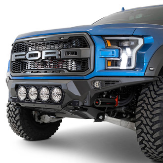 Addictive Desert Designs® - Bomber Full Width Black Powder Coated Front HD Bumper