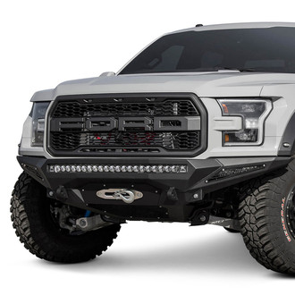 Addictive Desert Designs® - Stealth Fighter Full Width Hammer Black Front Winch HD Bumper