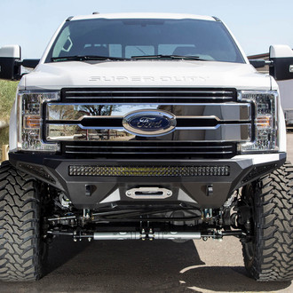 Addictive Desert Designs® - Stealth Fighter Full Width Hammer Black Front Winch HD Bumper