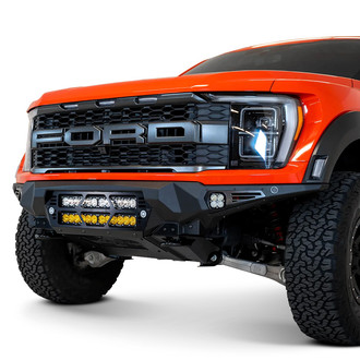 Addictive Desert Designs® - Bomber Full Width Black Powder Coated Front HD Bumper