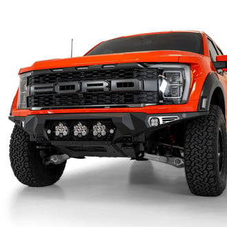 Addictive Desert Designs® - Bomber Full Width Black Powder Coated Front HD Bumper