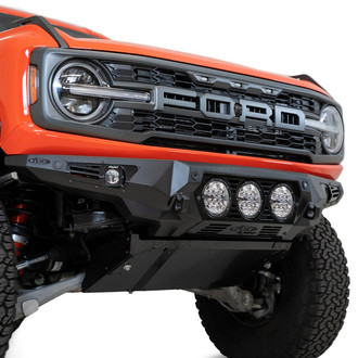 Addictive Desert Designs® - Bomber Full Width Black Powder Coated Front HD Bumper