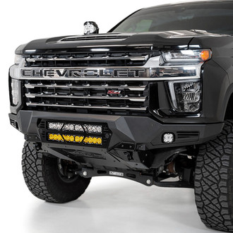 Addictive Desert Designs® - Bomber Full Width Black Powder Coated Front HD Bumper
