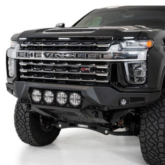 Addictive Desert Designs® - Bomber Full Width Black Powder Coated Front HD Bumper