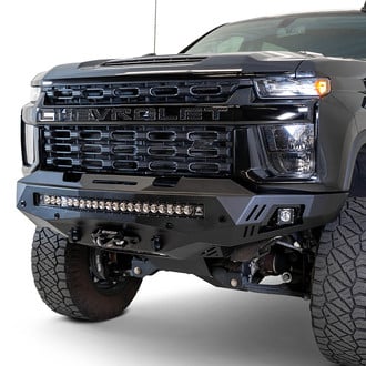 Addictive Desert Designs® - Stealth Fighter Full Width Hammer Black Front Winch HD Bumper