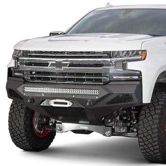 Addictive Desert Designs® - Stealth Fighter Full Width Hammer Black Front Winch HD Bumper