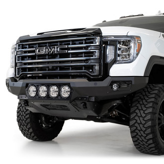 Addictive Desert Designs® - Bomber Full Width Black Powder Coated Front HD Bumper