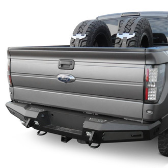 Addictive Desert Designs® - HoneyBadger Full Width Black Rear HD Bumper