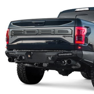 Addictive Desert Designs® - HoneyBadger Full Width Black Rear HD Bumper
