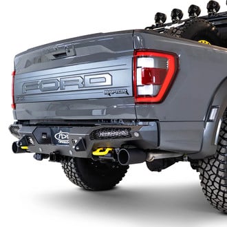 Addictive Desert Designs® - HoneyBadger Full Width Black Rear HD Bumper