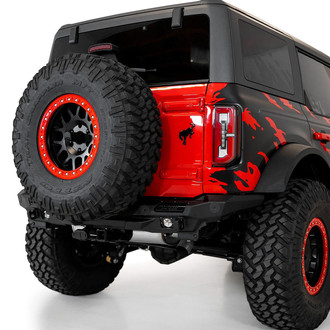 Addictive Desert Designs® - Stealth Fighter Full Width Hammer Black Rear HD Bumper