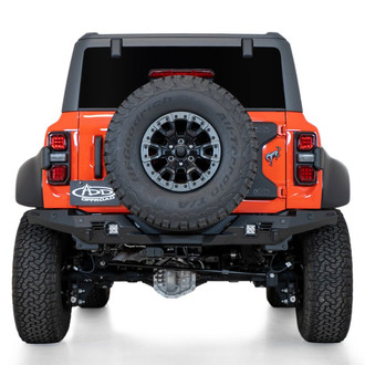 Addictive Desert Designs® - Bomber Full Width Black Powder Coated Rear HD Bumper