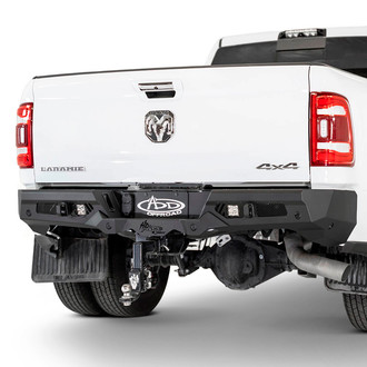 Addictive Desert Designs® - Bomber Full Width Black Powder Coated Rear HD Bumper