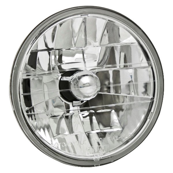 Adjure® - 7" Round Chrome Diamond Cut "Ice" 3K Euro Headlight