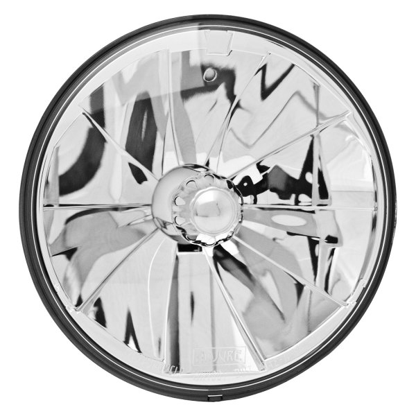Adjure® - 7" Round Chrome Pie Cut "Ice" Euro Headlight
