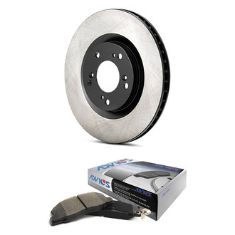 Advics® - 2-Pc Brake Rotor Kit