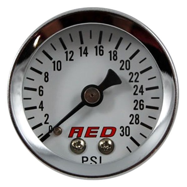 AED Performance® - 1-1/2" Liquid Filled Screw-In Fuel Pressure Gauge, 0-30 PSI