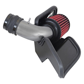 AEM Intakes® - Aluminum Gunmetal Gray Cold Air Intake System with Red Filter