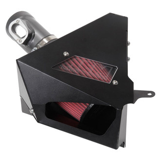 AEM Intakes® - Aluminum Gunmetal Gray Cold Air Intake System with Red Filter
