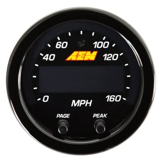 AEM Performance Electronics® - X-Series 2-1/16" GPS Speedometer Gauge, Black, 160 MPH/260 KPH
