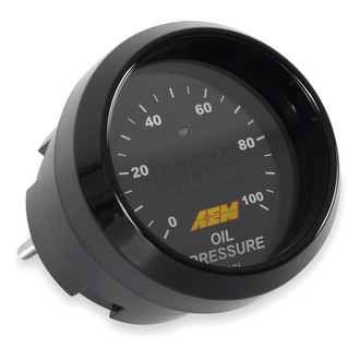AEM Performance Electronics® - 2-1/16" Digital Oil/Fuel Pressure Gauge