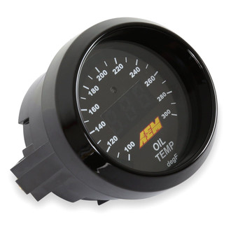 AEM Performance Electronics® - 2-1/16" Digital Oil/Transmission/Water Temperature Gauge, 100-300 F