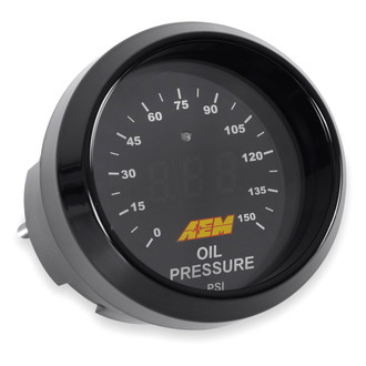 AEM Performance Electronics® - 2-1/16" Digital Oil Pressure Gauge