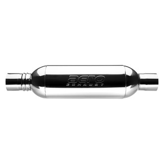 AERO Exhaust® - Turbine XL Series Round Performance Exhaust Muffler with Integrated Resonator