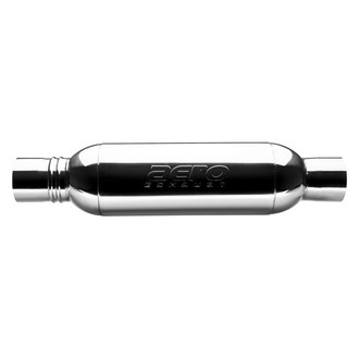 AERO Exhaust® - Turbine XL Series Round Performance Exhaust Muffler with Integrated Resonator