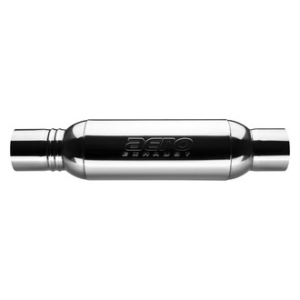 AERO Exhaust® - Turbine XL Series Round Performance Exhaust Muffler with Integrated Resonator