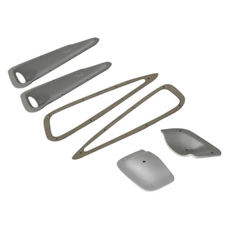 Aero Function® - AF-1 Style Fiberglass Hood Vents (Unpainted)