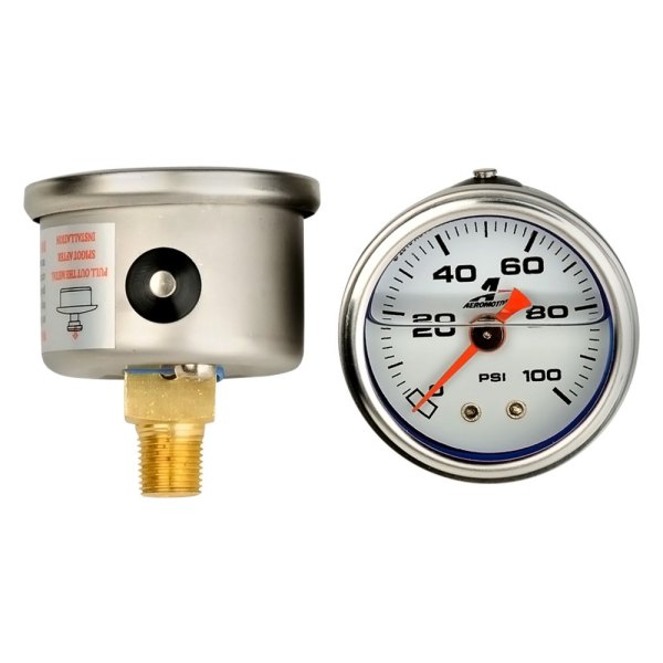 Aeromotive® - 1.5" Fuel Pressure Gauge, 0-100 PSI
