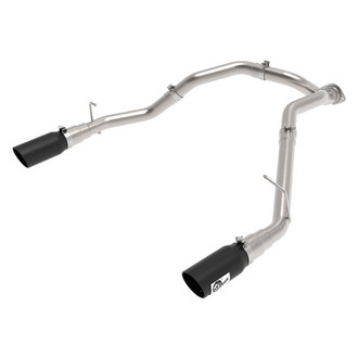 aFe® - Large Bore HD™ 409 SS DPF-Back Exhaust System with Split Rear Exit