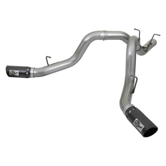 aFe® - Large Bore HD™ 409 SS DPF-Back Exhaust System with Split Side Exit