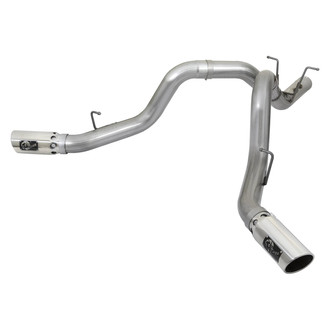 aFe® - Large Bore HD™ 409 SS DPF-Back Exhaust System with Split Side Exit