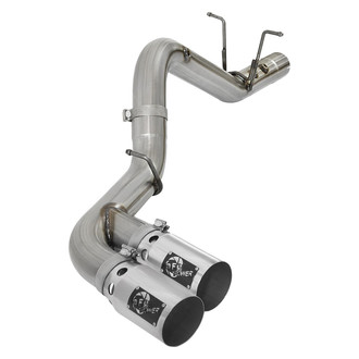 aFe® - Rebel XD Series™ 409 SS DPF-Back Exhaust System with Dual Side Exit