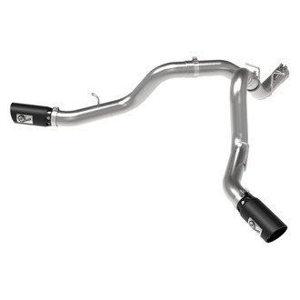 aFe® - Large Bore HD™ 409 SS DPF-Back Exhaust System with Split Side Exit
