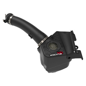 aFe® - Momentum® HD Aluminum Black Cold Air Intake System with Pro Guard 7 Tan Filter