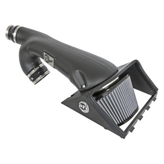 aFe® - Magnum Force® Stage 2 Single Aluminum Black Cold Air Intake System with Pro Dry S Gray Filter
