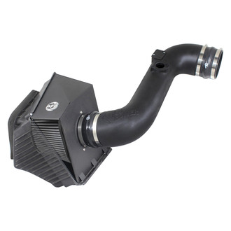 aFe® - Magnum Force® Stage 2 Aluminum Black Cold Air Intake System with Pro Dry S Gray Filter